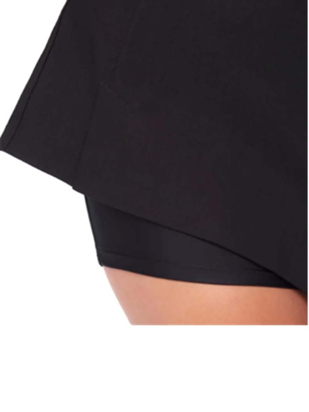 Black Pull-On Skort with Tummy Control and Front Pockets NWT - Picture 3 of 9